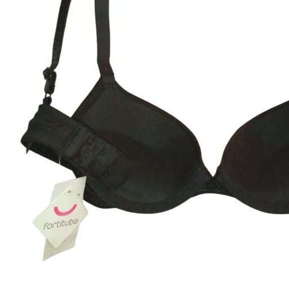 🍒2/$50🍒NWT Black Push Up Bra with Elegant Detailing 32 B - Picture 3 of 16